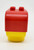 LEGO DUPLO Figure Head 2 x 2 Base with Red Hair, Freckles (Eyes Looking Left)