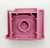 LEGO DUPLO Furniture Chair 3 x 2 1/2 x 2, Armchair with Stud, Medium Dark Pink, plastic toy block for children's play.