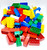 LEGO DUPLO Bricks 2 x 4, mixed assortment of colorful toy building blocks in red, yellow, blue, green, and white, pile of plastic construction bricks for children.