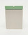 LEGO DUPLO Roof Sloped 33 2 x 4 with Shingles Profile and White Base, LEGO plastic building block piece with green sloped shingles profile on top of a white base.