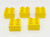 LEGO DUPLO Yellow 2 x 2 Brick with Brick Pattern Lot of 5