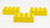 Lego LEGO DUPLO Yellow 2 x 4 Brick with Brick Pattern Lot of 3, yellow building blocks on white background.