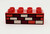 Lego LEGO DUPLO Red 2 x 4 Brick with Brick Pattern, plastic building block with brick pattern design