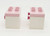 LEGO DUPLO White Cabinet with Pink Drawers Lot of 2