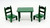 EPOCH 1985 Calico Critters - Square Table and Chairs