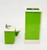 Fisher-Price Doll House Decorator Set #253 Bathroom, miniature bathroom furniture with toilet and sink, bright green with white accents.