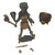 Boss Fight Studio Vitruvian H.A.C.K.S. Series 2 - Stheno Fallen Necromancer action figure, with additional accessories, featuring a fierce female character with snake-like hair, holding a staff, with parts for custom posing.