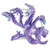 Safari Ltd Mythical Realms Hydra, a purple multi-headed mythical serpent figure with detailed scales and expressive heads.