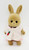 BANDAI Maple Town Story Patty Rabbit plush toy, vintage stuffed bunny with soft fur, wearing a pink dress with a cherry applique.