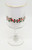 Libbey Christmas Green and Red Holly Water Goblet