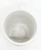 John Deere Gibson John Deere Moline ILL Coffee Mug, white ceramic mug with handle, viewed from above.