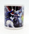 Unbranded Battle of Gettysburg 145th Anniversary Coffee Mug, ceramic mug with historical Civil War reenactment scene of soldiers on horseback during the Battle of Gettysburg.