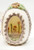 KENCRAFT Kencraft Panorama Easter Egg #110 Small Upright Egg - Swan, decorative small Easter egg featuring an illustration of a swan among flowers.