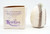 KENCRAFT Kencraft Panorama Easter Egg #110 Small Upright Egg - Swan, decorative white Easter egg with ruffled gray accents and a small green detail at the top, next to its packaging box.