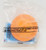Wendy's Kids Meal Toy 1993 UFO - Orange Saturn Ball, an orange toy resembling a Saturn planet with a smooth surface, inside clear plastic packaging.