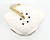 Unbranded Vintage 3.5-inch Ceramic Owl Pomander, ceramic owl-shaped container with small holes and a gold chain.