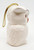 Unbranded Vintage 3.5-inch Ceramic Owl Pomander, white ceramic owl with gold cord, vintage decorative ceramic animal ornament.