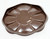 WOLFF Products Co Plastic Owl Candy Dish, brown plastic candy dish with a segmented design on the inside.