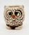 Unbranded Vintage Ceramic Owl Candle Stick Holder, detailed cream-colored owl design with black accents and an orange beak for decorative indoor lighting.