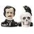 Pacific Giftware Edgar Allen Poe Salt & Pepper Halloween Shaker Set