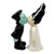 Pacific Giftware Frankenstein & Bride Halloween Salt and Pepper Shaker Set, spooky kitchen decor and collectible gift featuring a playful Frankenstein and Bride character salt and pepper shakers with horror-themed design.