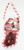 VIIGLO 1984 Naughty Stocking Filled With Genuine American Coal, holiday-themed Christmas stocking with Santa Claus graphic and red and white striped trim filled with coal.
