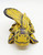 Applause 1992 Dimetrodon Dinosaur Bean Bag Plush, yellow and purple stuffed dinosaur toy with detailed design and texture.
