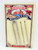 H.M. Quackenbush Nickel Plated Steel Nutcracker & Picks Set, vintage nutcracker and picks set with nickel plated steel construction on a retro packaging design.