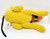 Toy Factory Disney 11" Pluto Stuffed Animal, bright yellow plush stuffed toy of Pluto the dog lying down with a long snout and floppy ears.