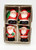 Vintage Wax 1.5" Santa Claus Figural Candle Set