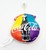 Coca-Cola 1997 Always Coca-Cola Window Hanger Plush Collection, colorful plush window hanger shaped like a Coca-Cola bottle with rainbow colors and the Coca-Cola logo.
