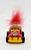 Russ Berrie & Co RUSS SL Red Hair Troll Driving Fire Truck Pull Back Toy, colorful toy with a troll figure with pink hair driving a small red fire truck.
