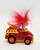 RUSS SL Red Hair Troll Driving Fire Truck Pull Back Toy