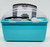 Redbox Light & Sound Medical Kit, a portable medical kit with a turquoise body and transparent lid containing medical tools.