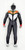 BANDAI Bandai Ultraman Ultra Monster Series #52 Evil Tiga Action Figure, a detailed black and white monster figurine with red and yellow accents, posed standing against a plain background.