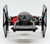 Hasbro 2015 Star Wars Galactic Heroes Special Forces Tie Fighter, toy spacecraft replica with black and red body and large side wings.