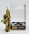 Kurt Adler 2005 Star Wars Yoda Hand-Crafted Glass Holiday Ornament, gold-colored Yoda figure with intricate detailing, next to clear display packaging.