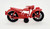 Vintage Red Plastic Motorcycle (A)