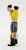 Applause Sesame Street Bert Bird Watching PVC Toy Figure, colorful vinyl figurine of Bert from Sesame Street holding a camera and a book, dressed in striped pants and green shoes.