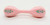 Vintage 4" Pink With Blue Flowers Plastic Baby Rattle