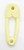 Unbranded Vintage 4-inch Yellow Safety Pin with Pink Flowers, Novelty Baby Rattle, floral design, traditional safety pin toy