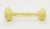 Unbranded Vintage 4-inch Plastic Yellow Baby Rattle, classic baby toy with a simple design and smooth surface.