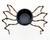 Halloween Black and Orange Metal Spider Tea Light Votive Candle Holder