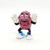 California Raisins Hardee's Wave 1 Hush Figure, anthropomorphic raisin character with a smiling face, wearing white gloves, black arms, blue sneakers, and posing with hands near its head.