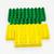 MEGA BLOKS Mattel Mega Bloks 2 X 2, image showing a lot of 13 yellow blocks and 14 green blocks, colorful interlocking building blocks.