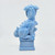 Atlantic Mold Chinese Foo Dog 9" Ceramic Figurine, light blue decorative ceramic statue of a traditional Chinese guardian dog.