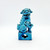 Chinese Foo Dog with Puppy 5.5" Turquoise Ceramic Figurine