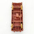 Auburn Rubber Company Cadillac Convertible Toy Car #504, vintage miniature wooden toy car with yellow wheels and detailed interior design.