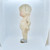 Unbranded Antique Composition 13.5" Blonde Hair Girl Doll, vintage collectible doll made of composition material with blonde hair, standing sideways with signs of age and wear.
