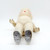 Unbranded Antique Composition 13.5" Blonde Hair Girl Doll, vintage doll with blonde hair, worn white shoes, and a delicate face with painted features.